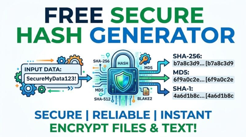 Free Secure Hash Generator & File Checksum
