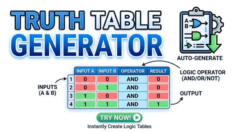 Best Truth Table Generator: Master Boolean Logic Offline