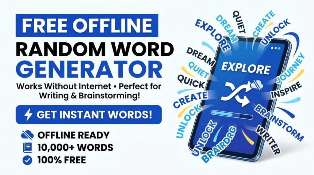free offline random word generator