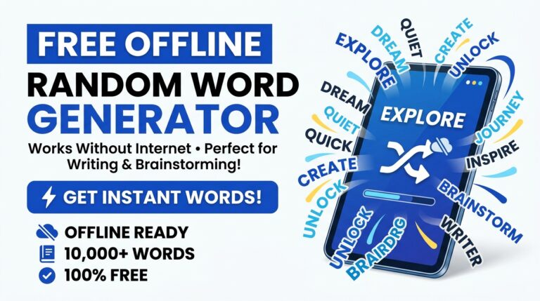 Free Offline Random Word Generator: Boost Cognitive Creativity