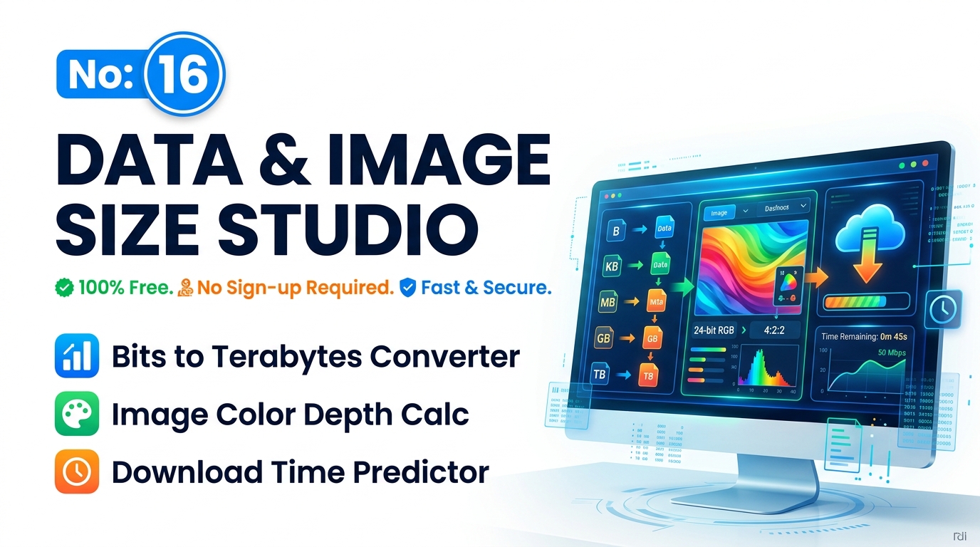 Data Capacity Calculator Image Size Tool – Free Offline
