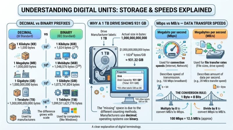 KB vs KiB Why Your Hard Drive Lies