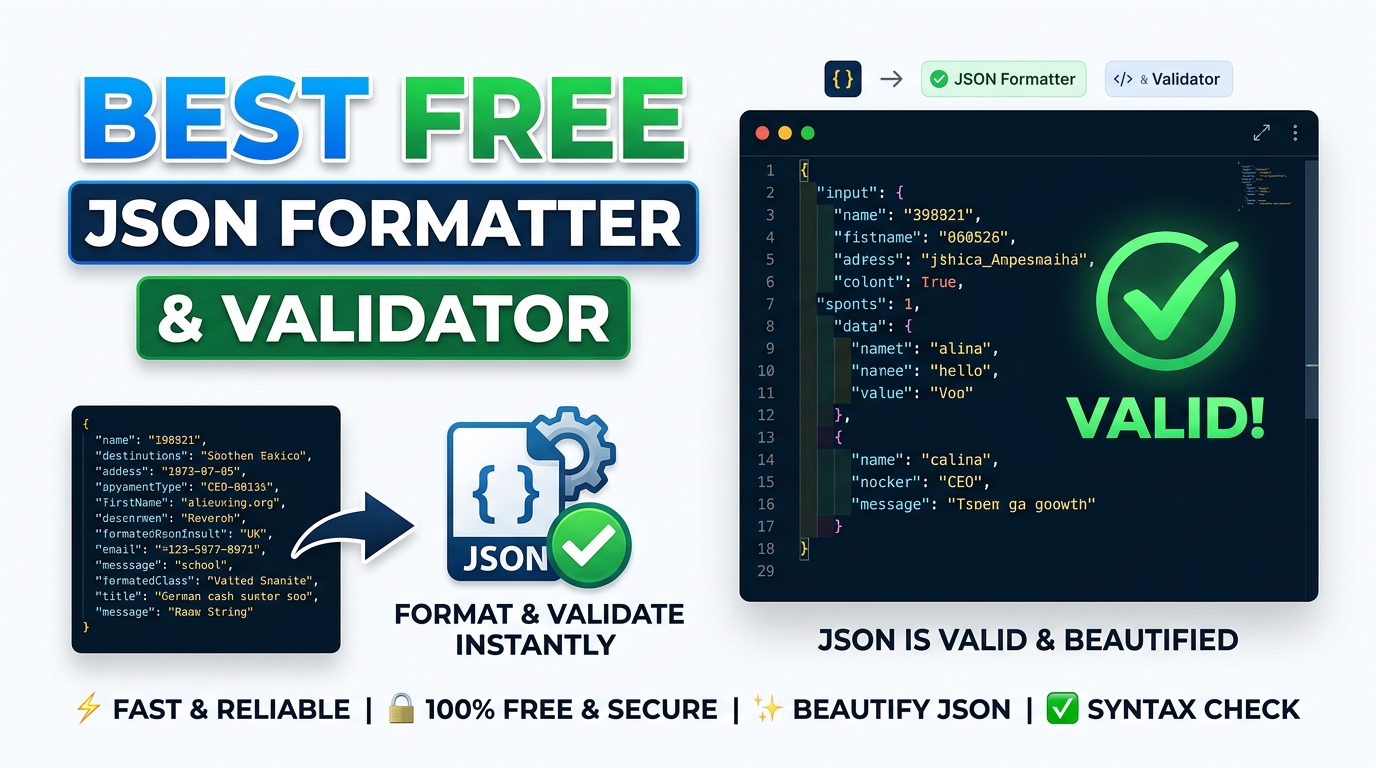 free offline JSON formatter validator