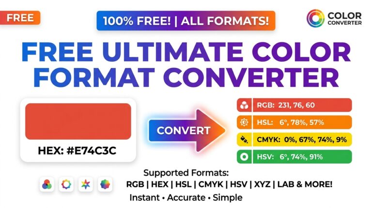 Free Offline Color Format Converter: Master Color Spaces