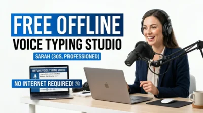 Free Offline Voice Typing Studio – Real-Time Speech to Text