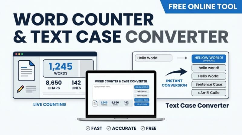 word counter and text case converter