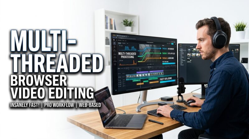 multi-threaded browser video editing