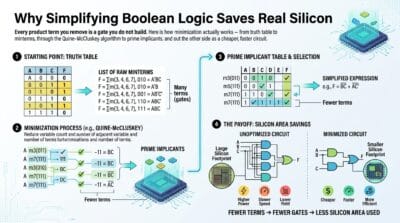 Boolean Minimization Explained: Quine–McCluskey, Prime Implicants & Gate Cost