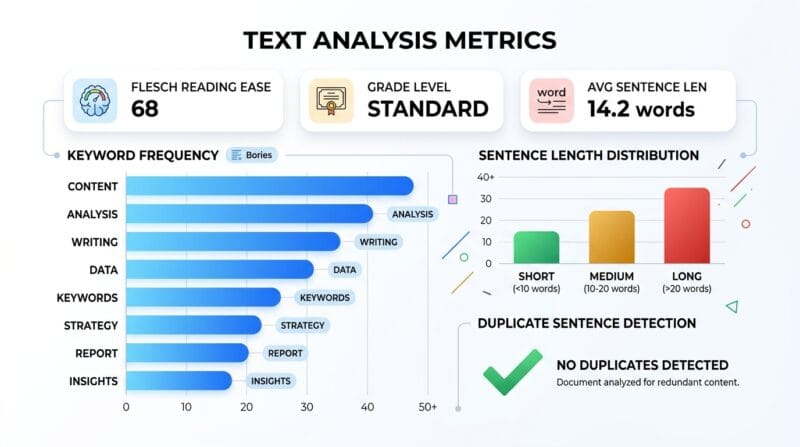 Four Deep Text Metrics